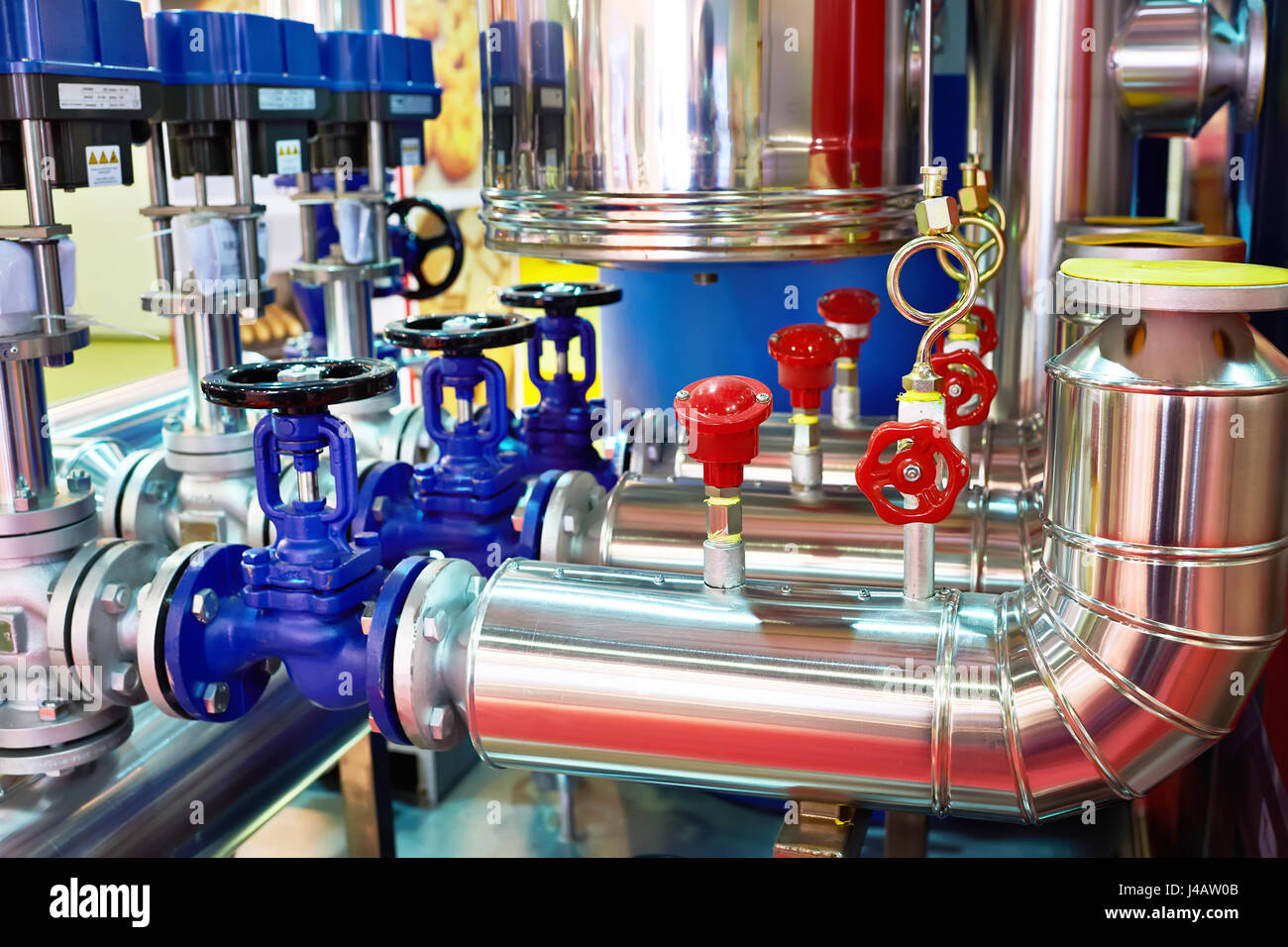 L'équipement de l'usine de pain de l'industrie de la transformation alimentaire convoyeur Banque D'Images