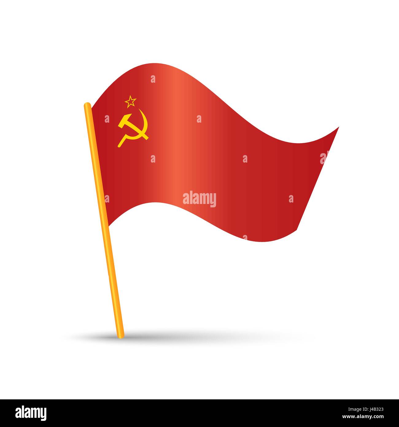 Drapeau de l'Union soviétique Illustration de Vecteur