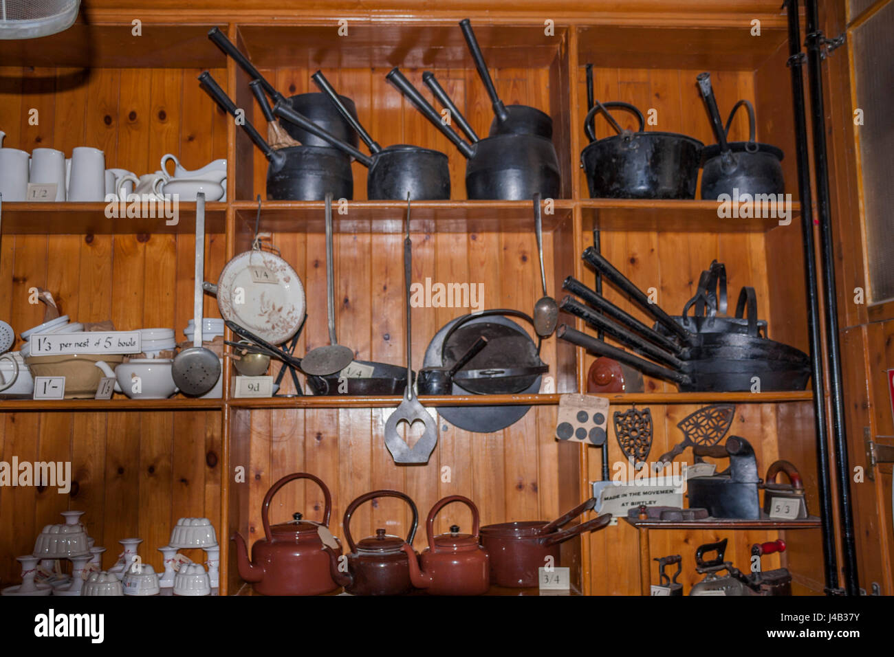 Magasin coopératif à Beamish Museum,Angleterre,UK Banque D'Images