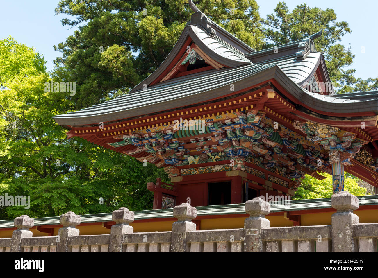 Pagode à Naritasan Shinshoji Temple, Narita, Japon part de l'ensemble de bouddhisme shingon Chisan Banque D'Images