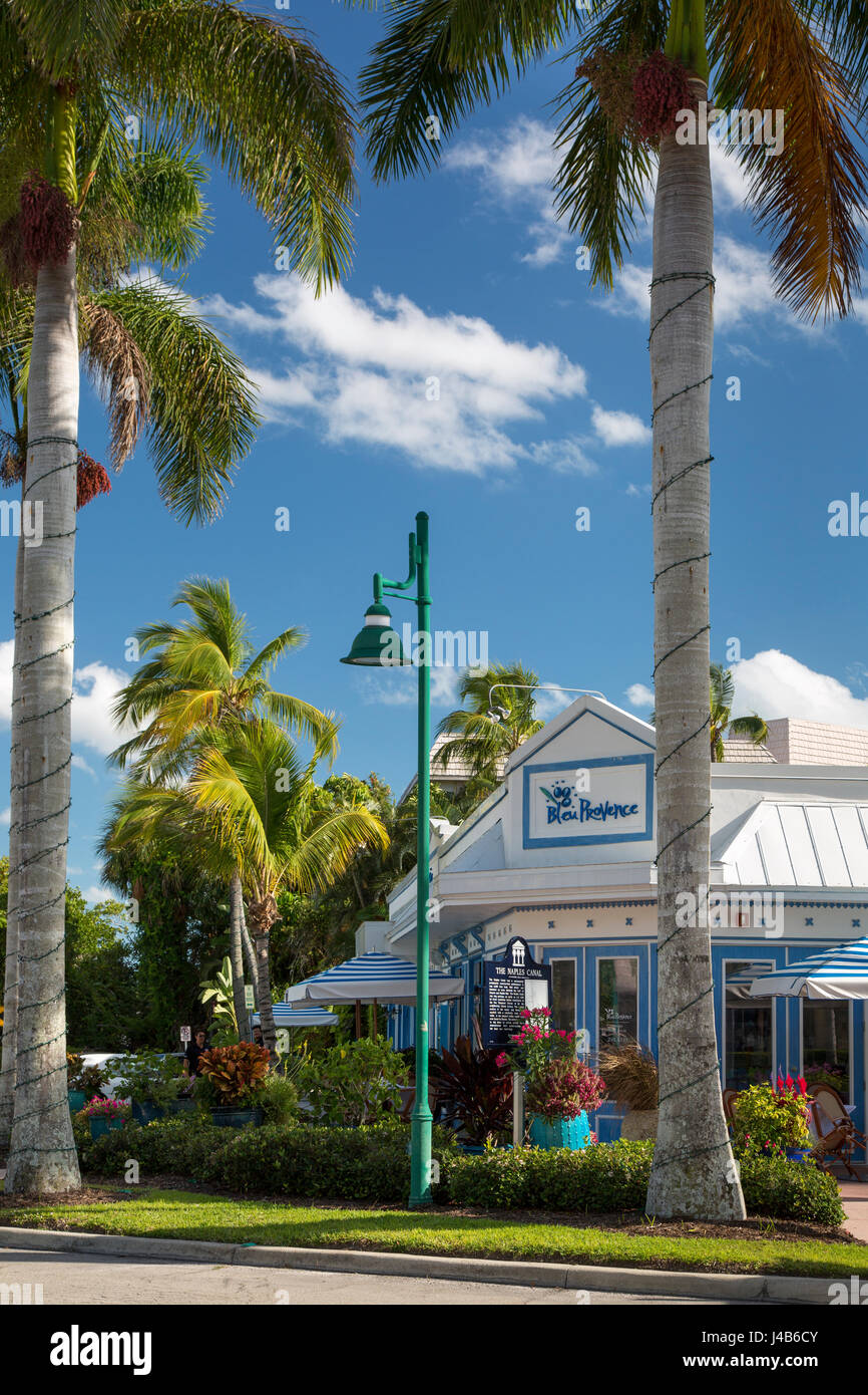 Bleu Provence - restaurant français haut de gamme, Naples, Florida, USA Banque D'Images