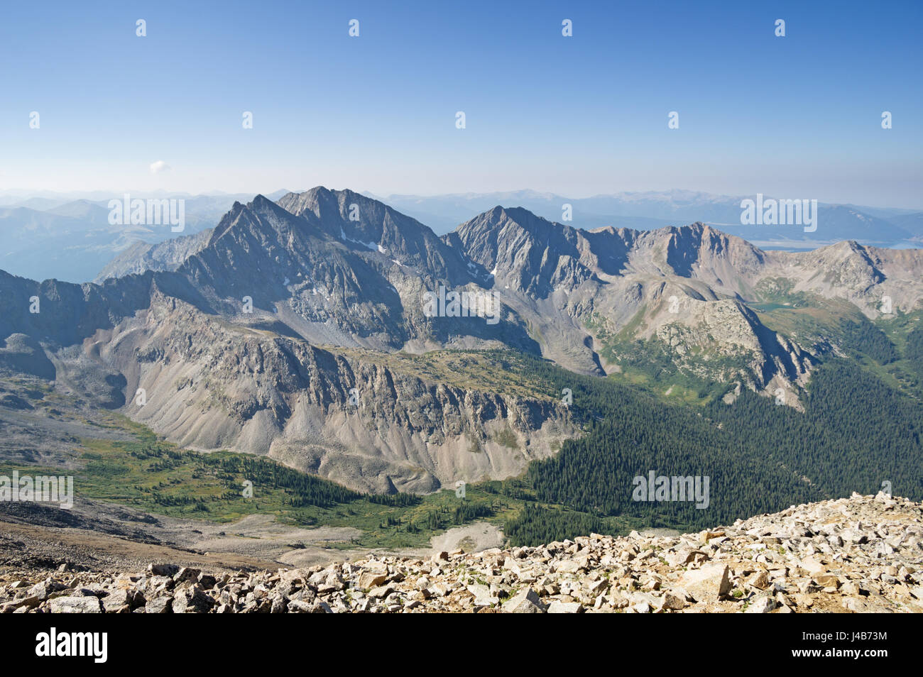 Les trois montagnes apôtre du Huron pic sont au nord et ouest de la montagne de glace Apôtre Apôtre Banque D'Images
