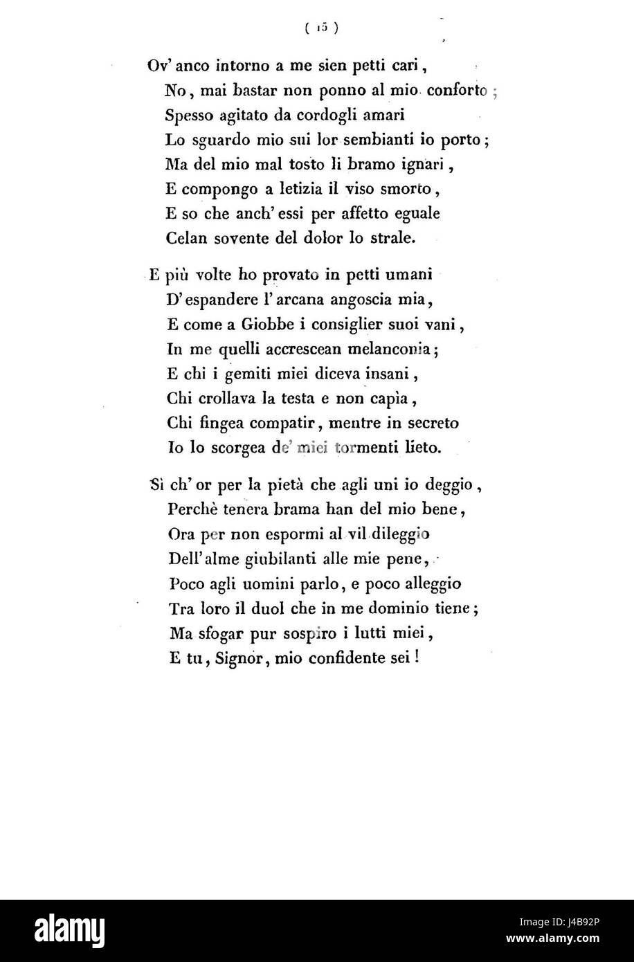Pellico Poesie inedite 016 Banque D'Images