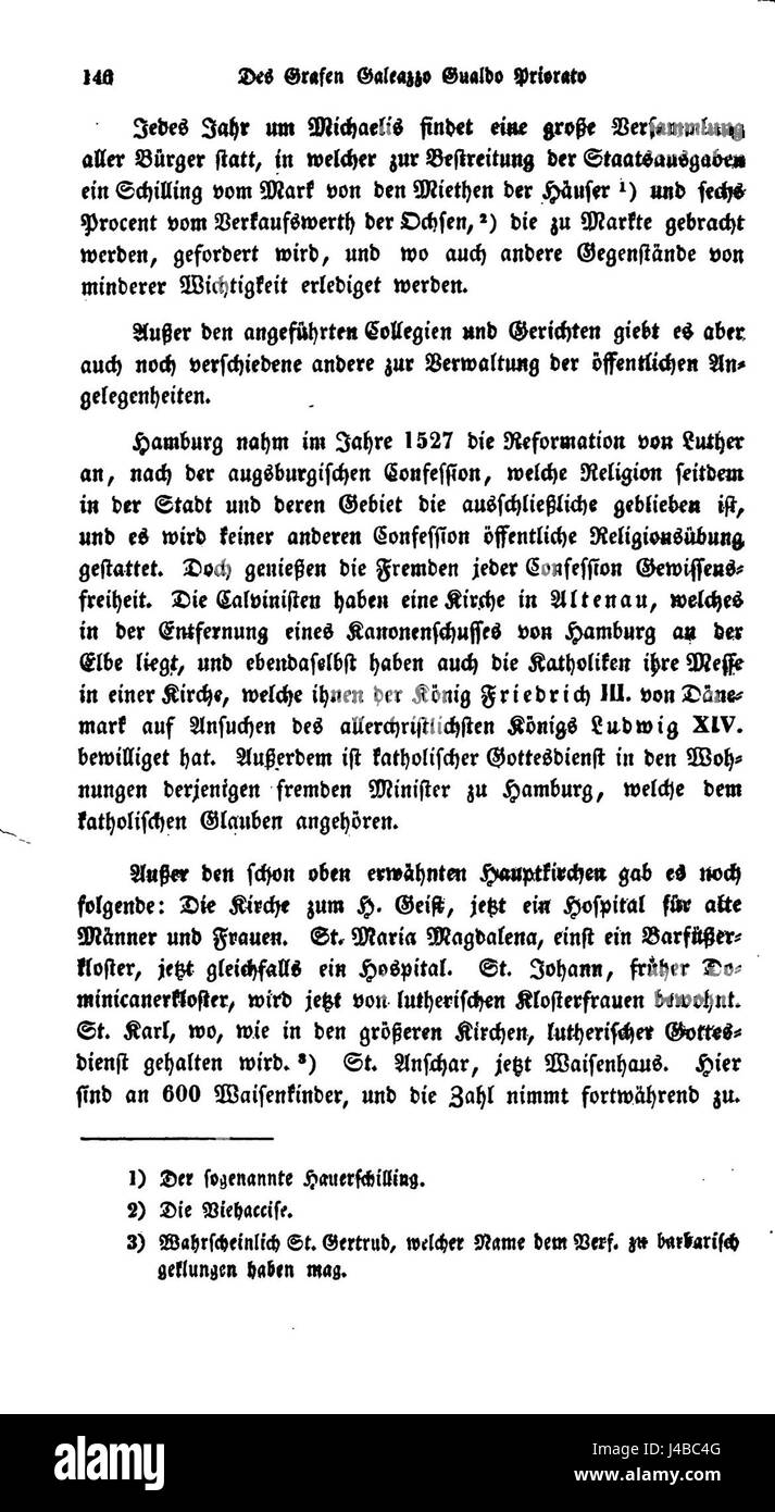 Priorato Hambourg, site historique de Hambourg, en Allemagne, datant du XVIe siècle, reflétant le patrimoine architectural et religieux de l'époque. Banque D'Images