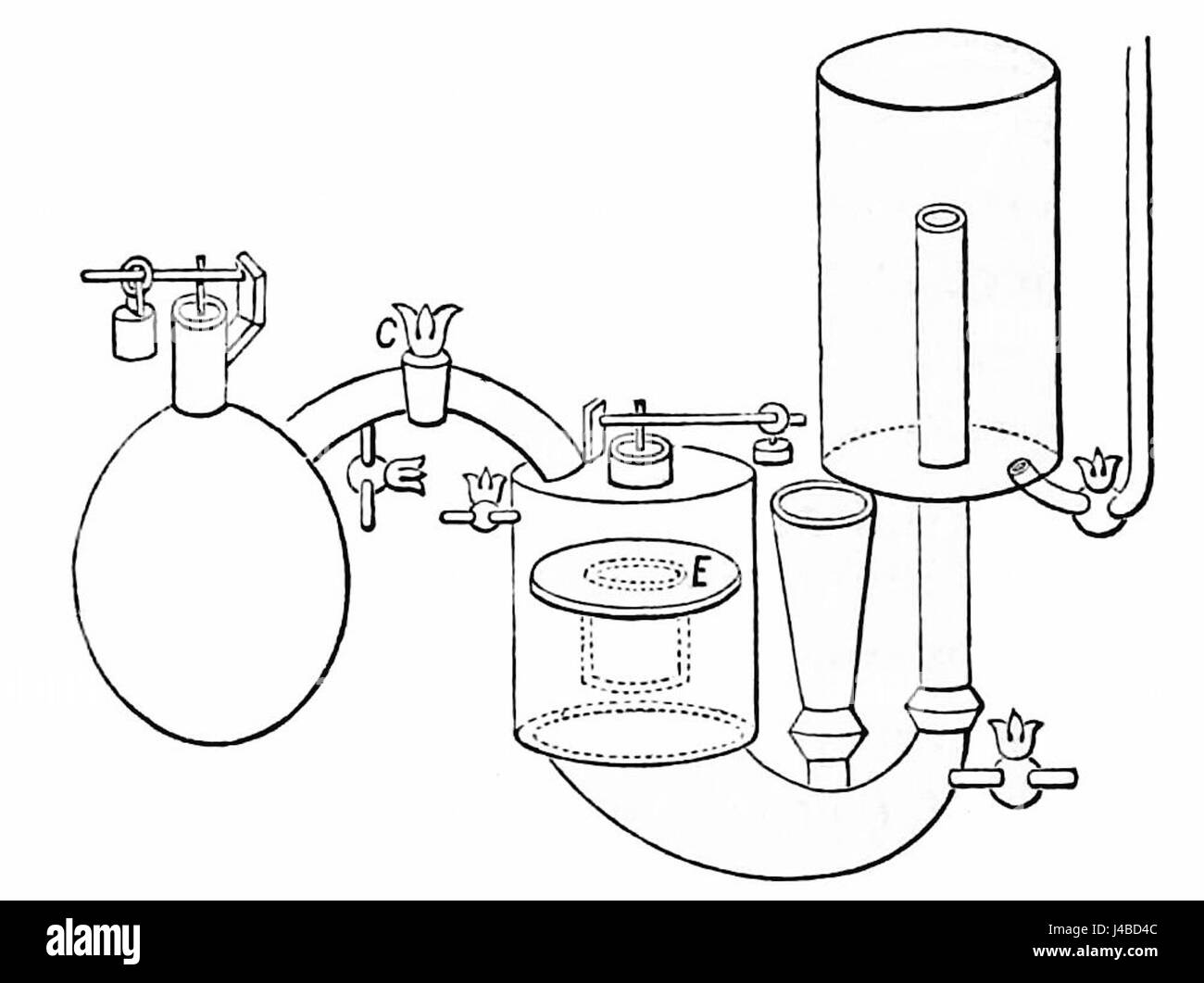 PSM V12 D038 moteur à vapeur 1707 Papin Banque D'Images