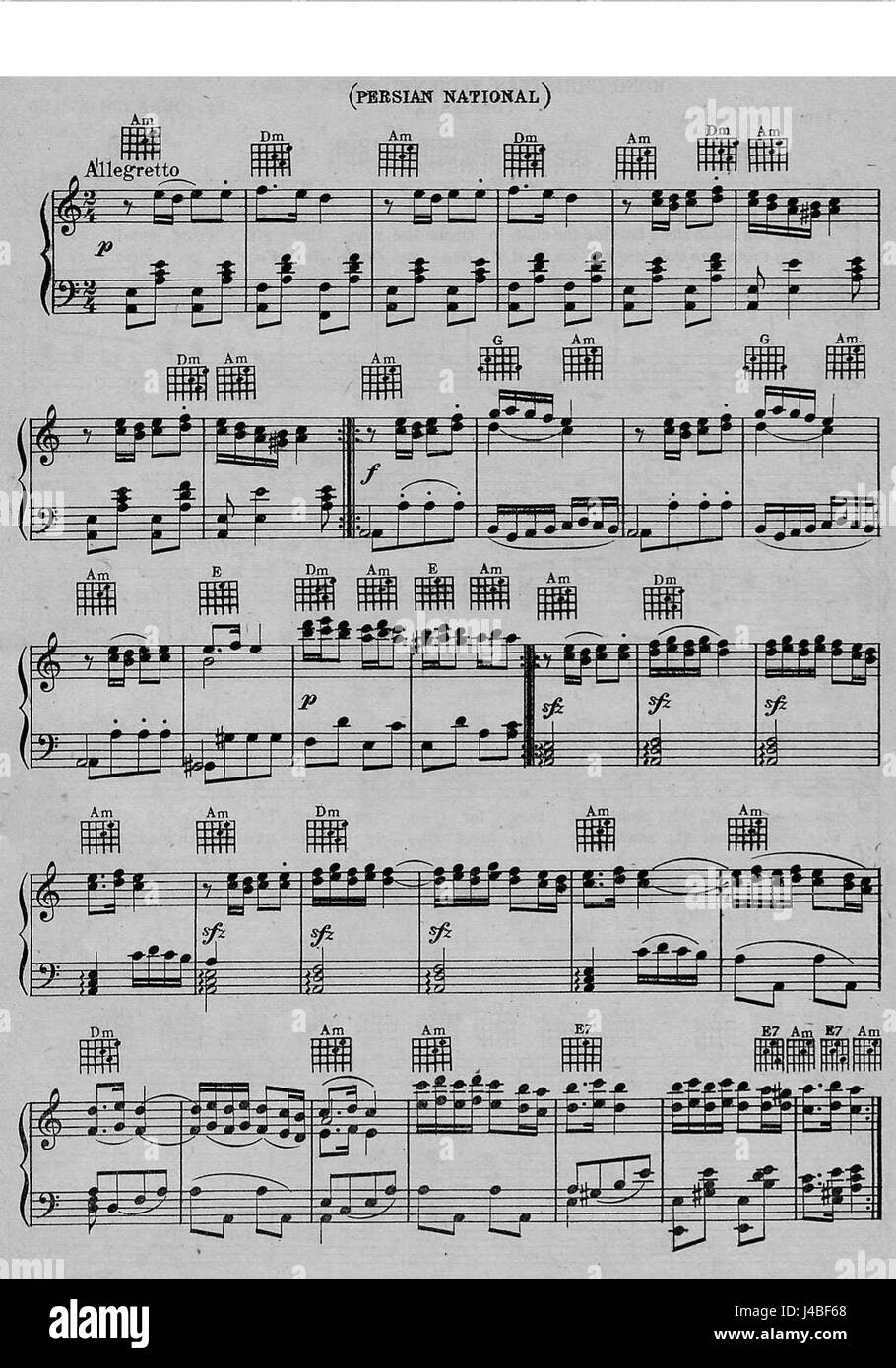 Hymne de la Perse Banque D'Images