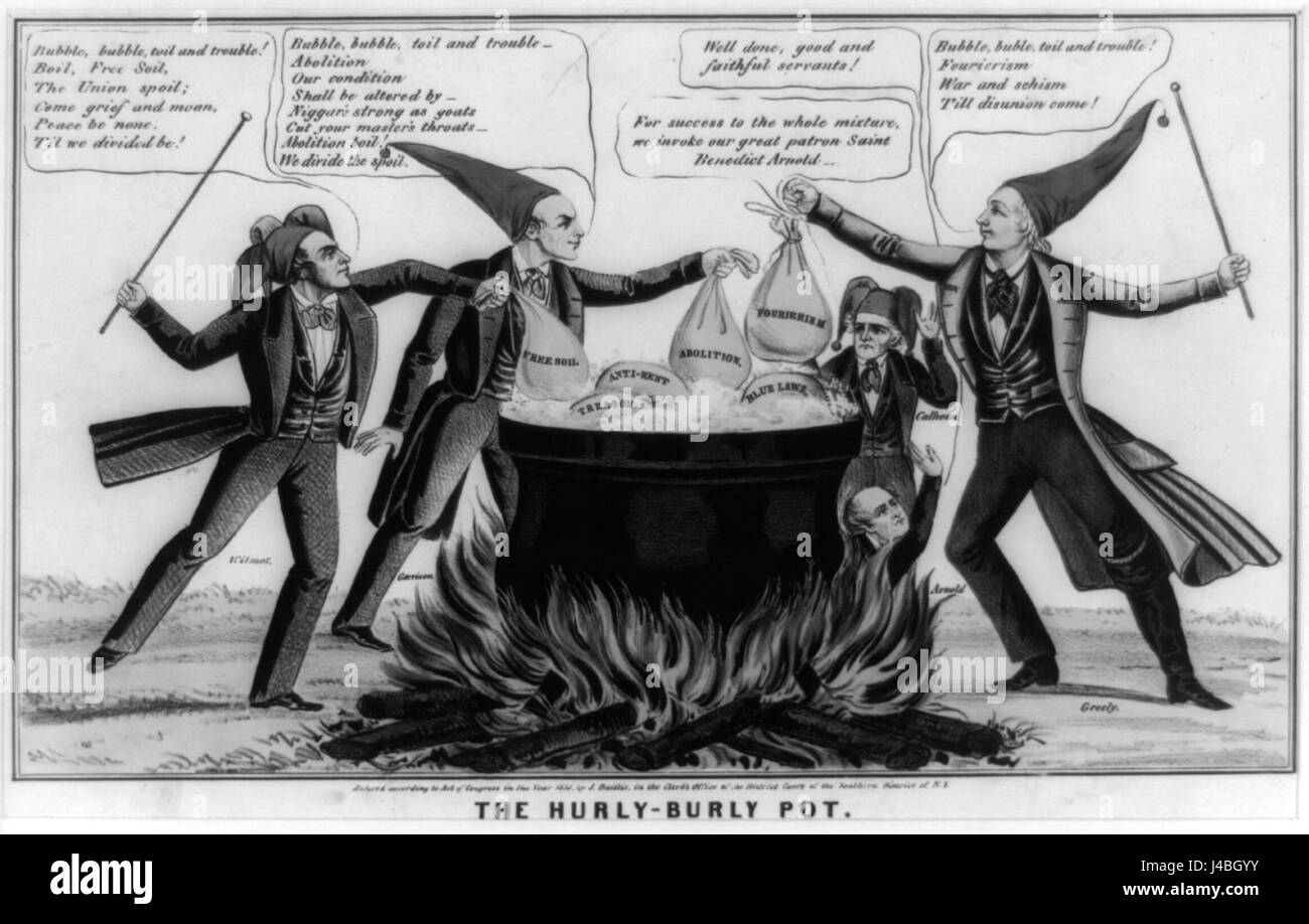 « Cartoon politique 1850 non restauré » fait référence à une caricature politique de 1850, représentant le climat social et politique de l'époque. L'illustration commente probablement des questions clés de la politique européenne ou américaine du XIXe siècle, reflétant le sentiment public et la satire politique. Banque D'Images