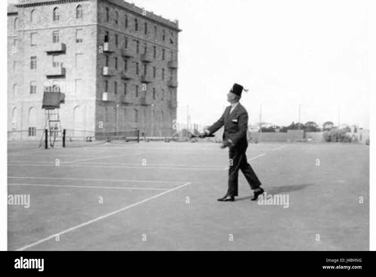 Raghib al Nashashibi King David Jérusalem Tennis Banque D'Images