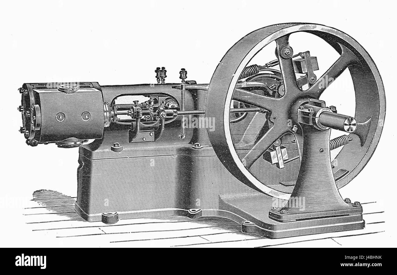 Moteur à vapeur à grande vitesse Racine (nouveau catéchisme de la machine à vapeur, 1904) Banque D'Images