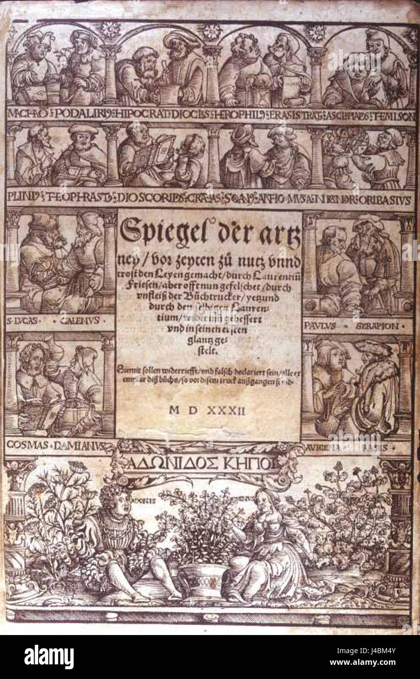 Ce titre fait référence à une illustration ou un document historique impliquant un médecin et un patient, daté de 1540. Le contenu décrit probablement les pratiques médicales ou les relations médecin-patient de l'époque. Banque D'Images