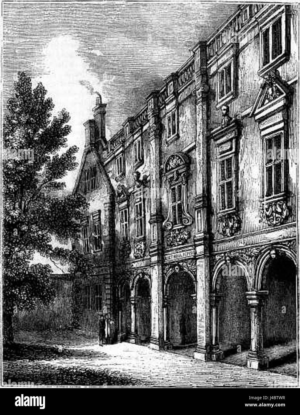 La gravure de la bibliothèque Pepysian Banque D'Images La gravure de la bibliothèque Pepysian Banque D'Images