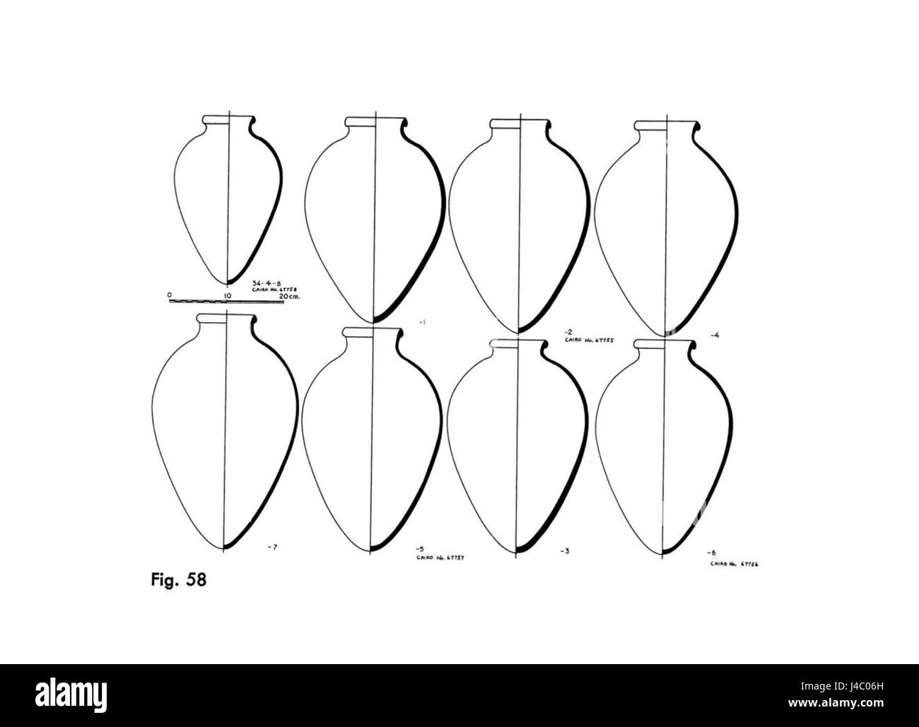 La poterie Reisner Hetepheres fait référence à une collection de poteries anciennes attribuées à Hetepheres, une reine égyptienne. Ces artefacts donnent un aperçu de l'artisanat, de l'art et de la vie quotidienne pendant l'ancien Royaume d'Égypte. Banque D'Images