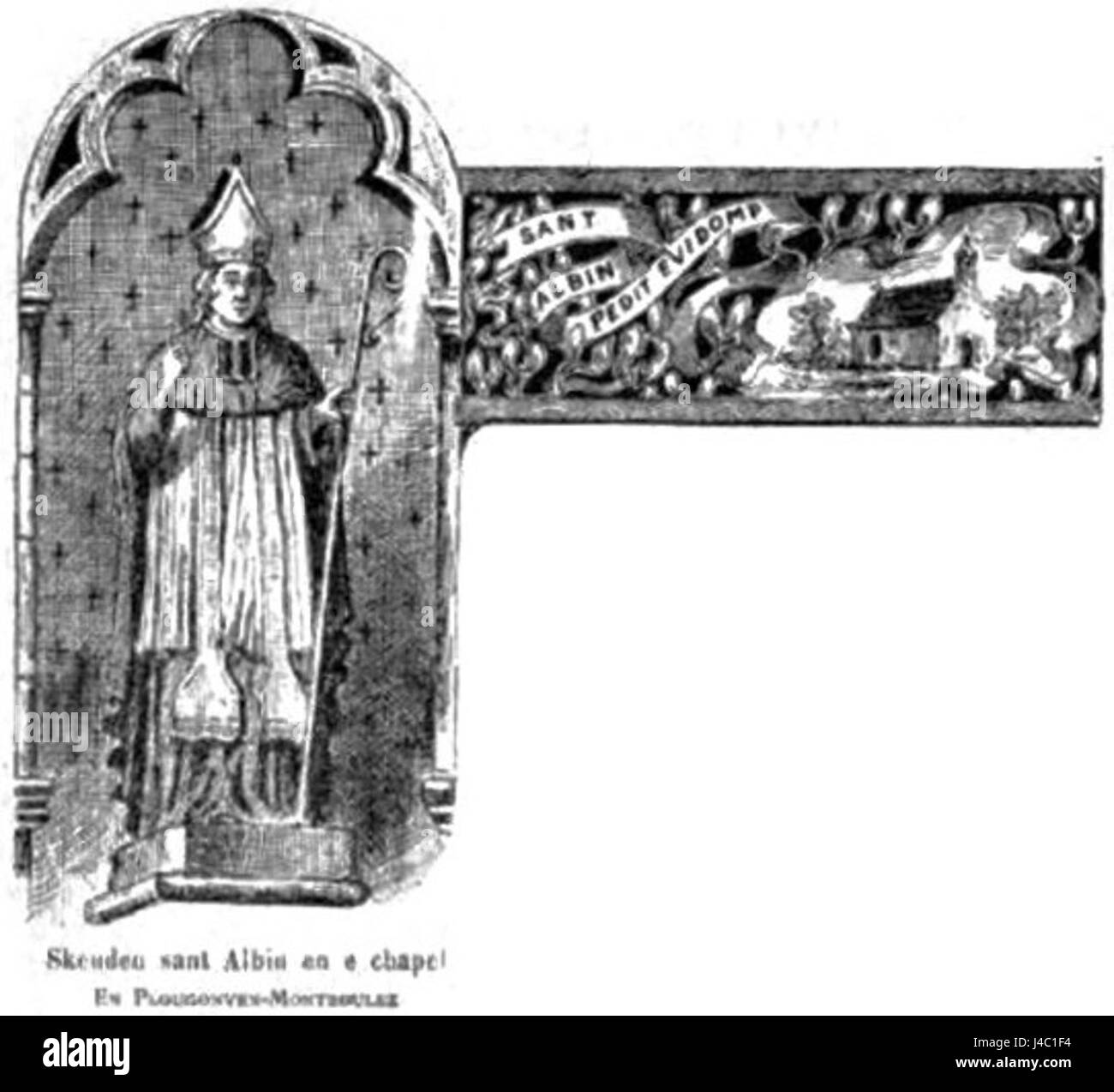 'Perrot Bue Ar Zent pajenn164' est une expression bretonne se référant à une chanson ou une mélodie bretonne traditionnelle. Cela reflète le patrimoine culturel et les traditions musicales de la Bretagne en France. Banque D'Images