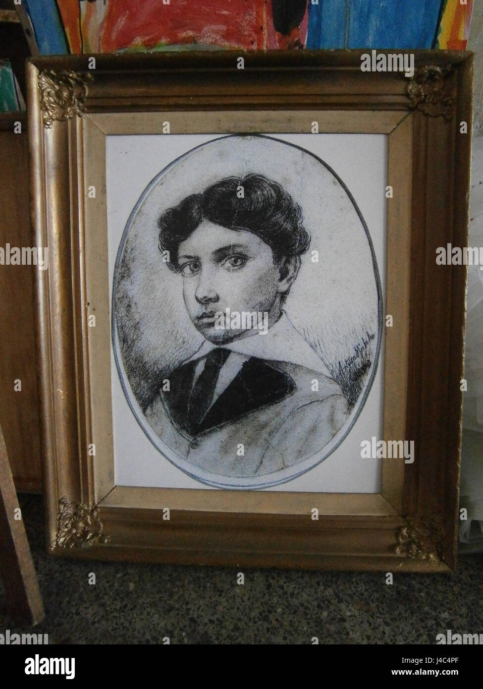 Retrato de Arturo Michelena en La Galeria nacional Banque D'Images