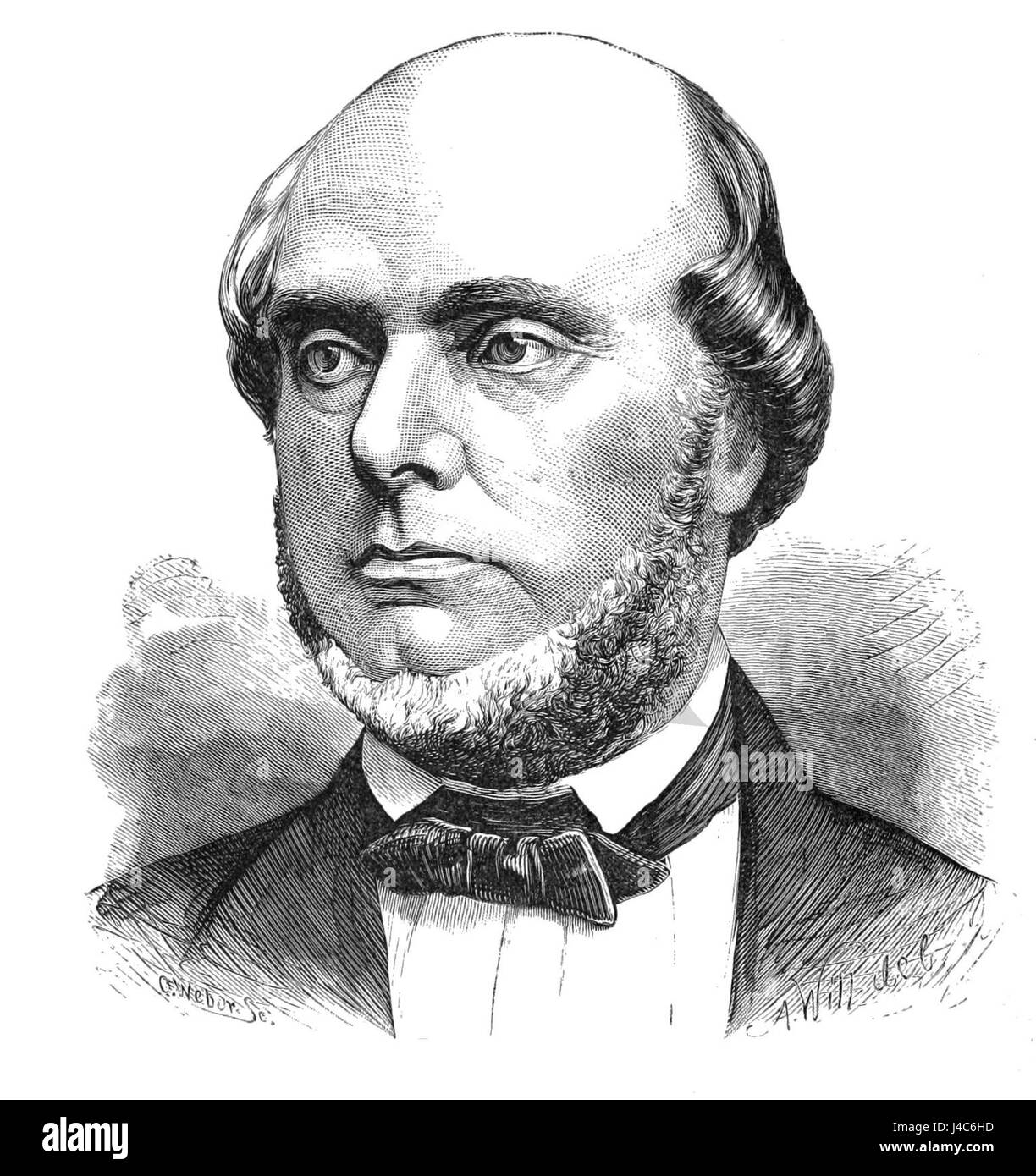 PSM V26 D594 Jean Louis Armand De Quatrefages Banque D'Images