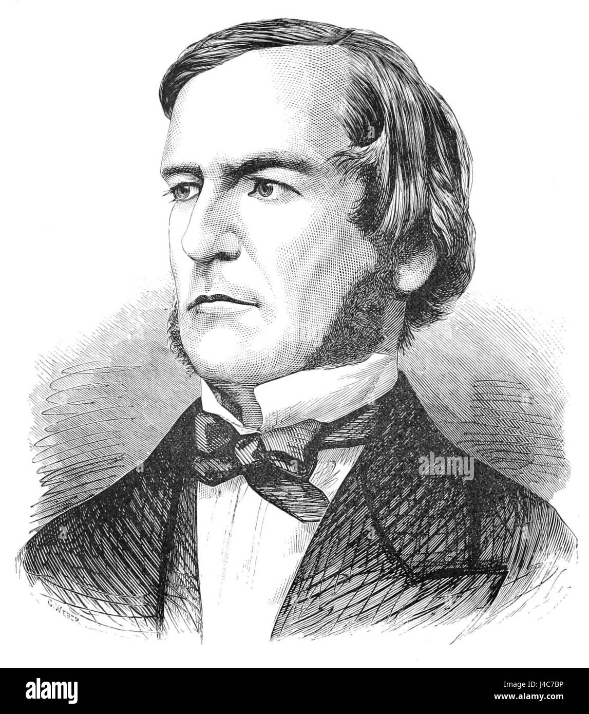 George Boole était un mathématicien et logicien anglais, connu pour ses travaux en logique algébrique, qui a formé la base de l'informatique moderne et des circuits numériques. Ses contributions restent fondamentales en mathématiques et en théorie logique. Banque D'Images