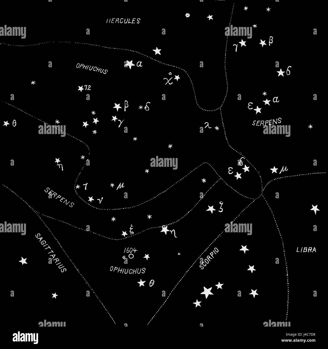 PSM V31 D207 Ophiuchus et serpens Banque D'Images
