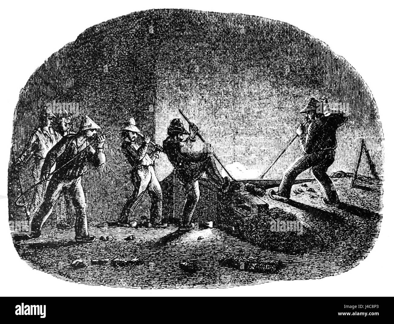 PSM V38 D176 dépose une boule d'une forge catalane Banque D'Images