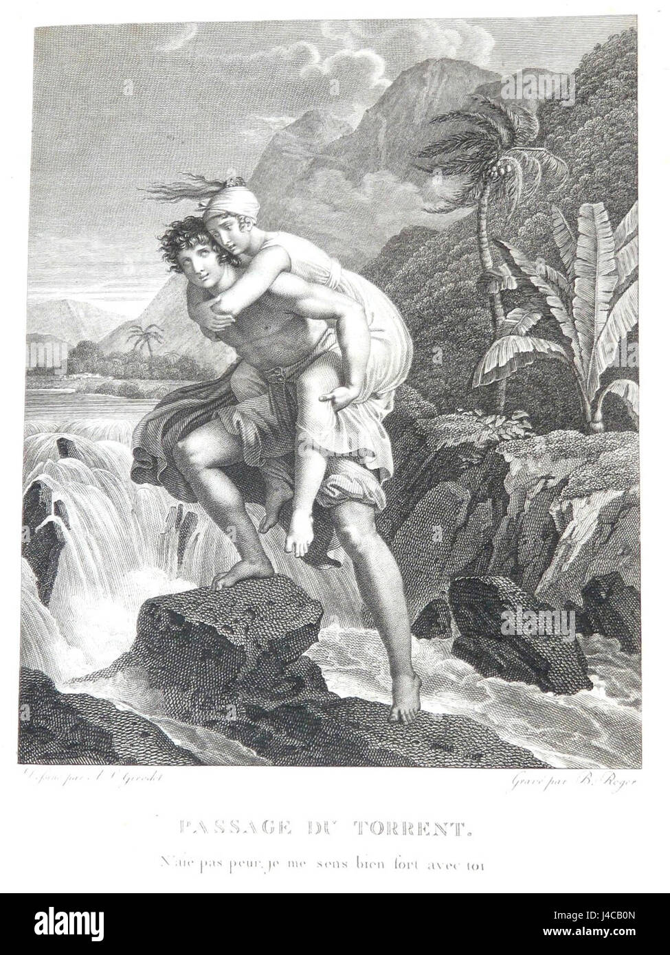 Paul virginie 18063 torrent passage girodet Banque D'Images