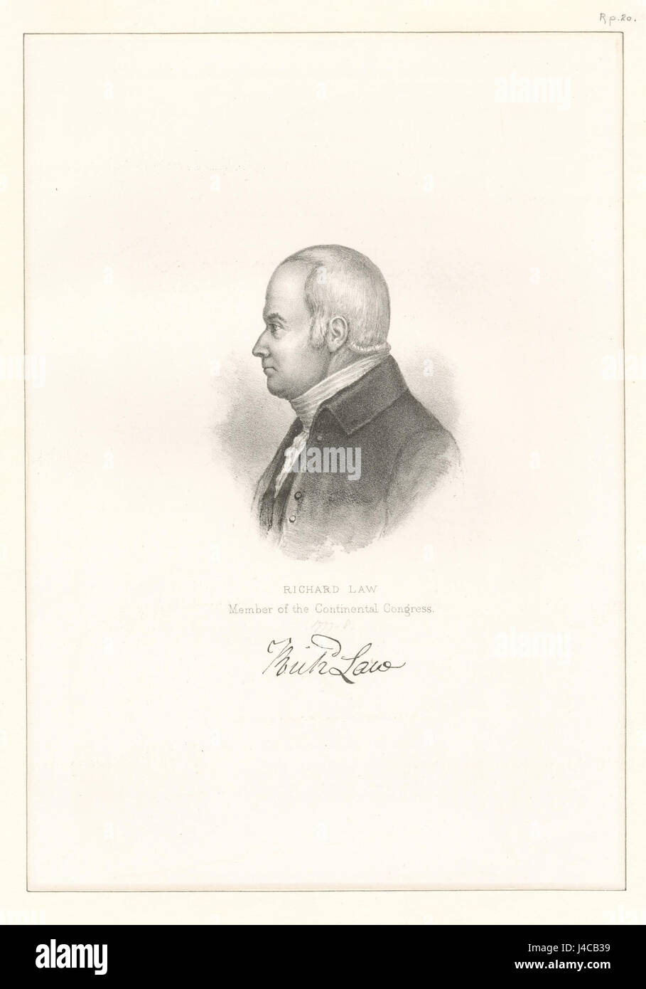 Richard Law, membre du Congrès Continental (NYPL b12349146 422873) Banque D'Images