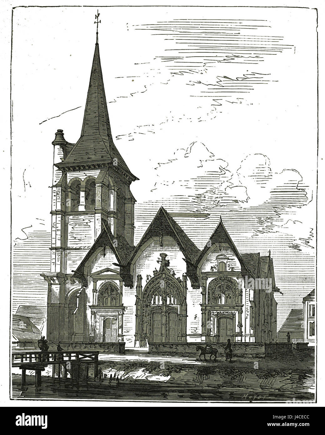 Le Pont Sainte-Marie est un pont historique situé dans l'aube, en France. Le pont est un symbole du patrimoine architectural du regionâ€™, offrant des vues pittoresques et mettant en valeur la conception classique du pont français. Banque D'Images