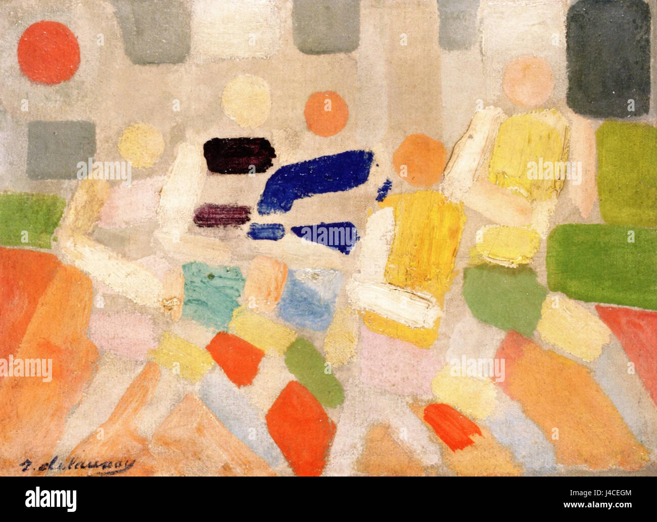 Robert Delaunay porteur 1926 Collection privée Banque D'Images