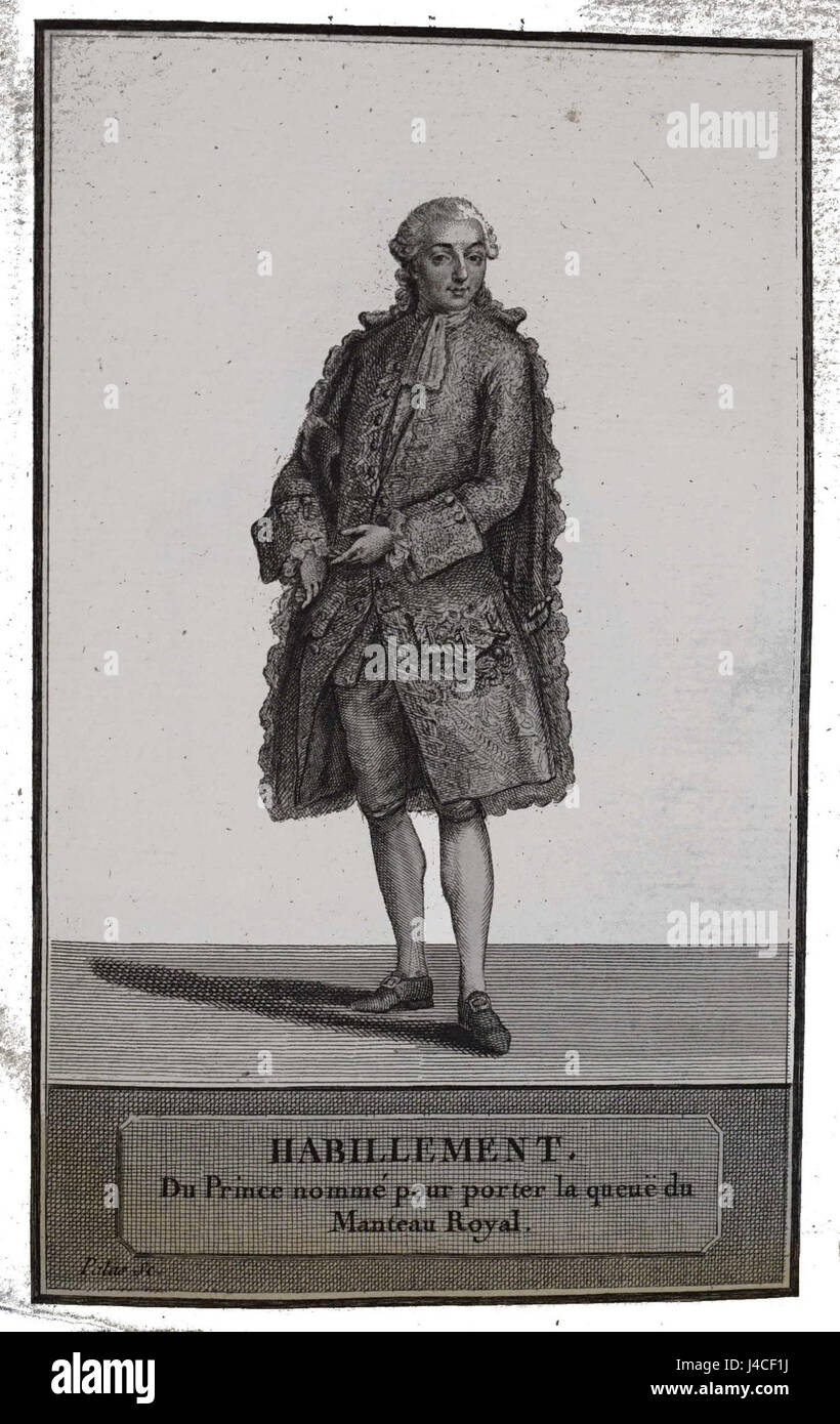 Porteur du manteau Louis XVI Patas06100 Banque D'Images