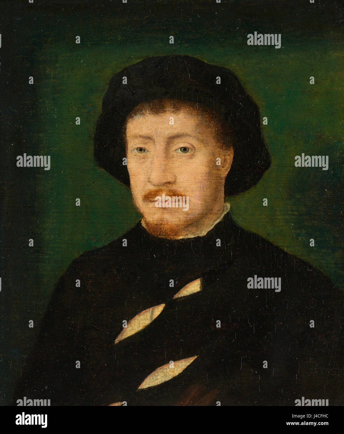 Ce portrait, conservé au Rijksmuseum avec le numéro d'inventaire SK A 3294, représente un homme non identifié. L'œuvre offre un aperçu des styles de portraits de son époque. Banque D'Images