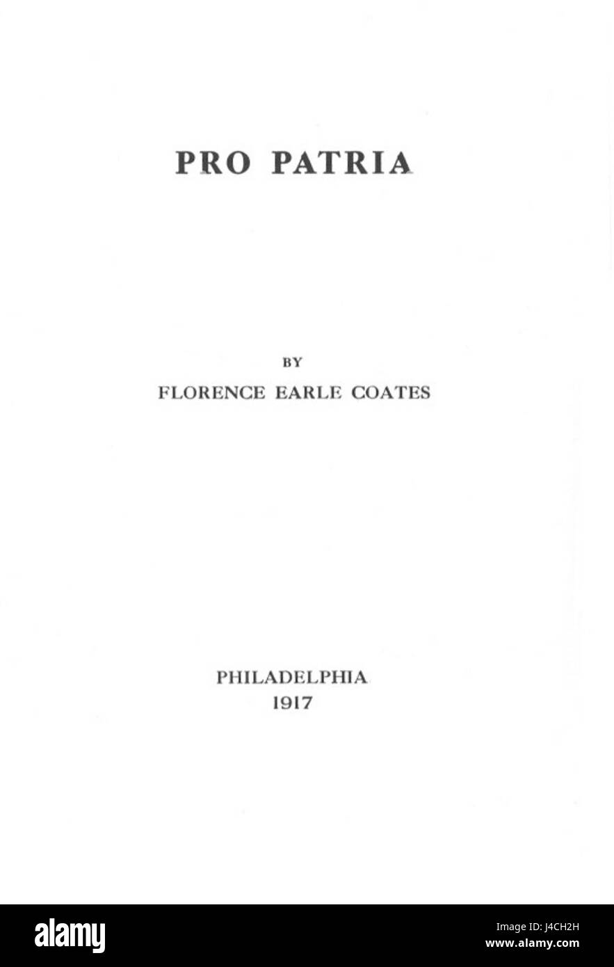 « Pro Patria », créé par Coates en mars 1917, est une composition possiblement liée à la première Guerre mondiale, reflétant les thèmes du patriotisme, de la fierté nationale ou de l'effort de guerre. Il exprime de forts sentiments de loyauté envers son pays en temps de guerre. Banque D'Images