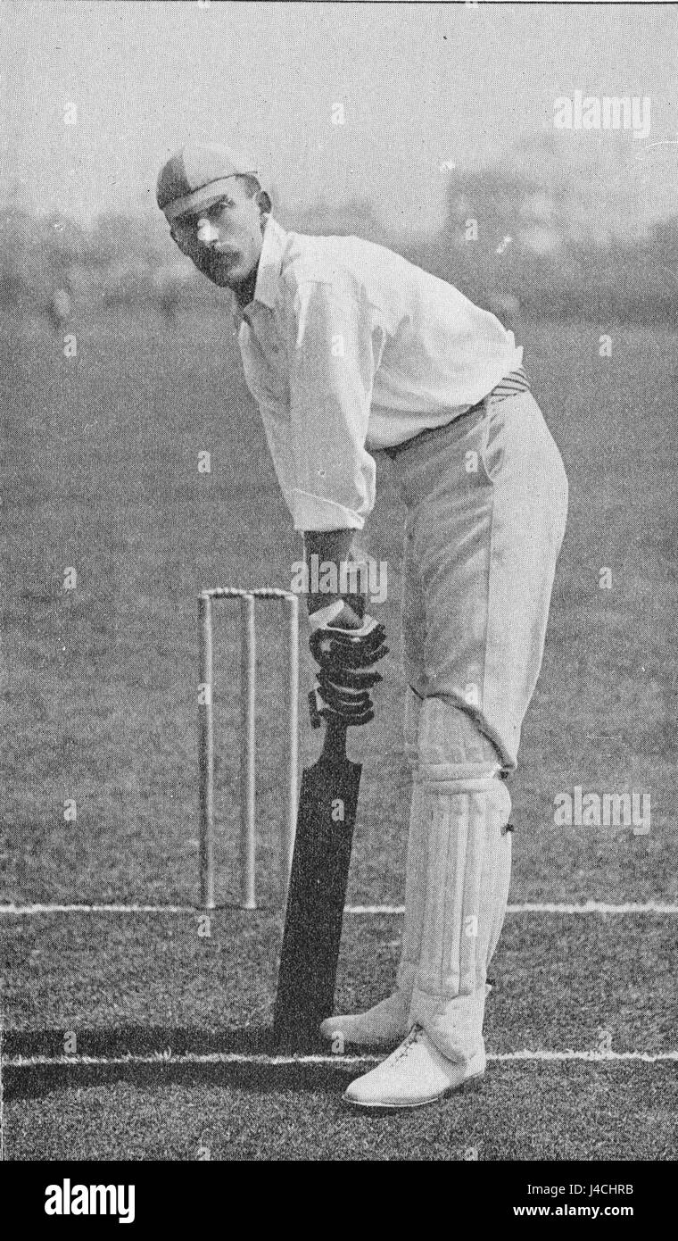 Ranji 1897 page 157 L. C. H. Palairet au guichet d'une position de modèle Banque D'Images