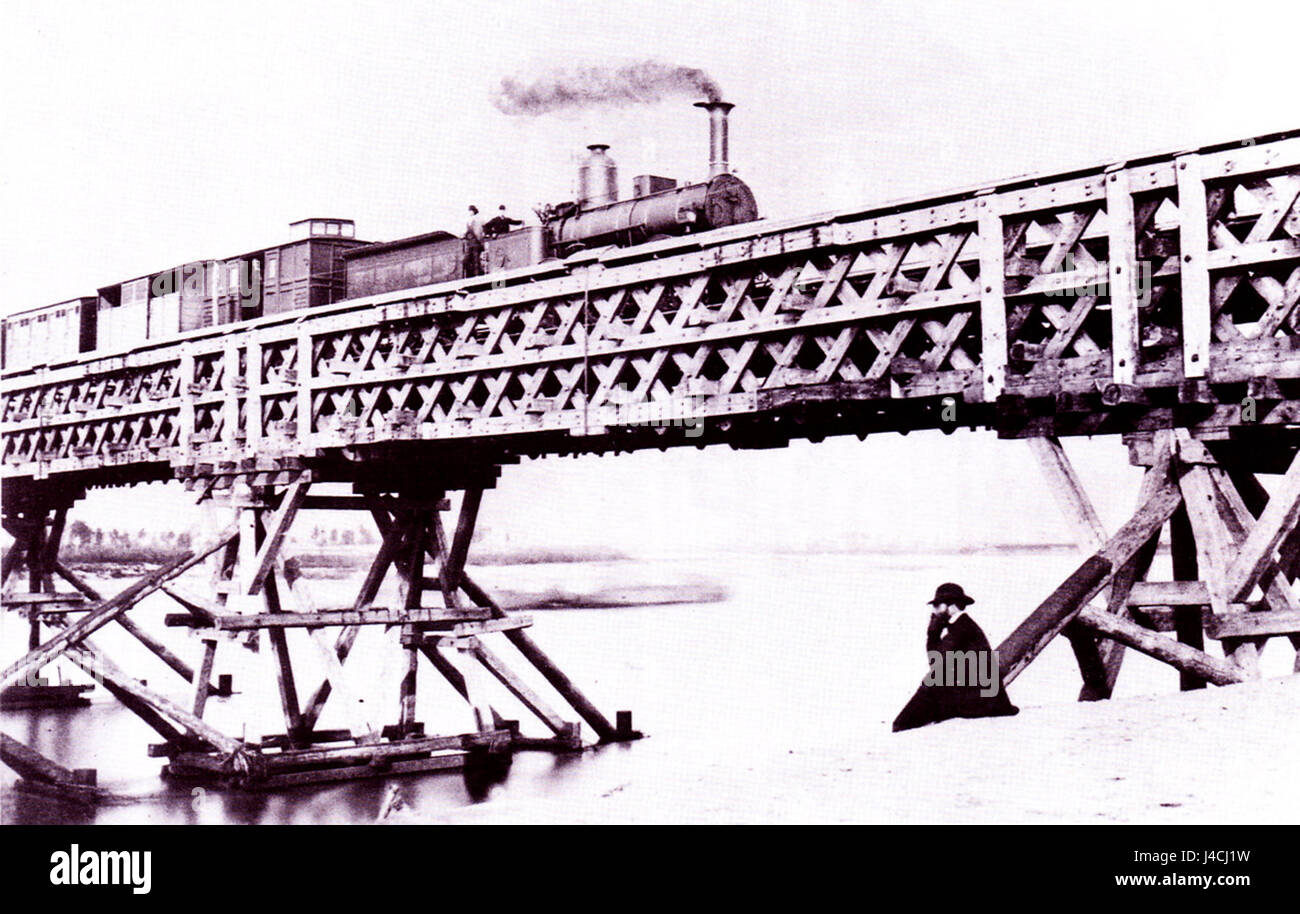 Ponte di Piacenza ferr Banque D'Images