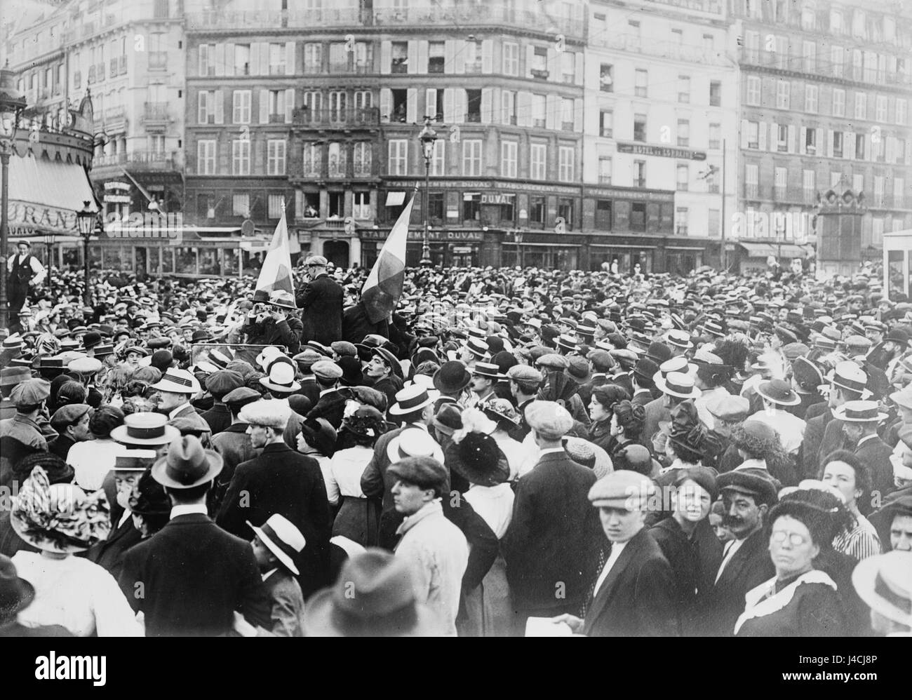 Les réservistes à Gare de l'est, Paris (LOC) Banque D'Images