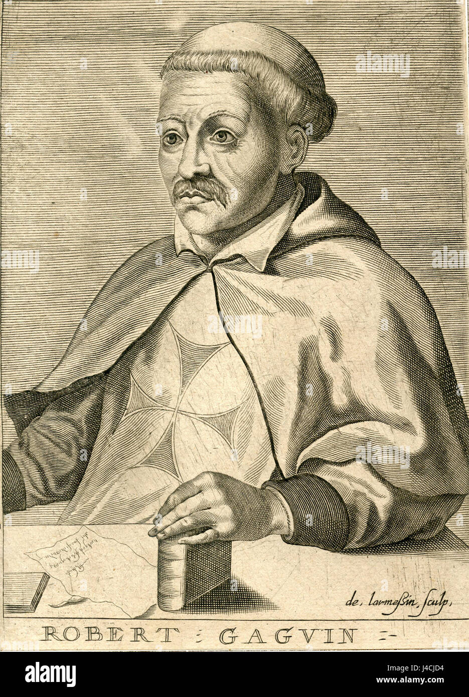Robert Gaguin par Nicolas III de Larmessin Banque D'Images