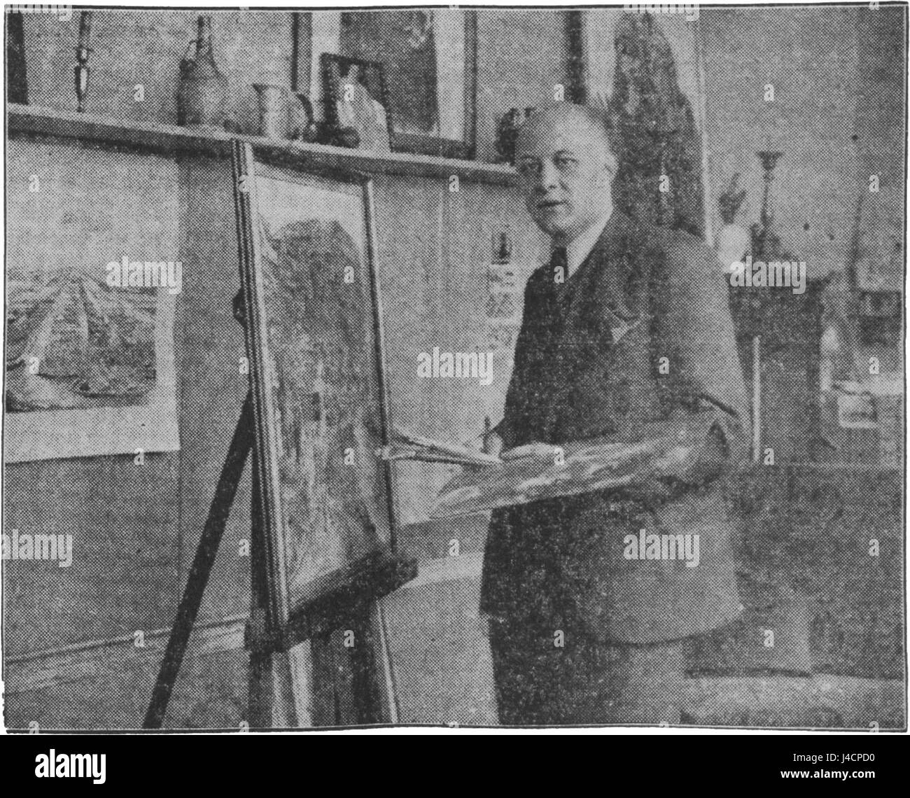 Portrait de Paul Windhausen 01 Banque D'Images