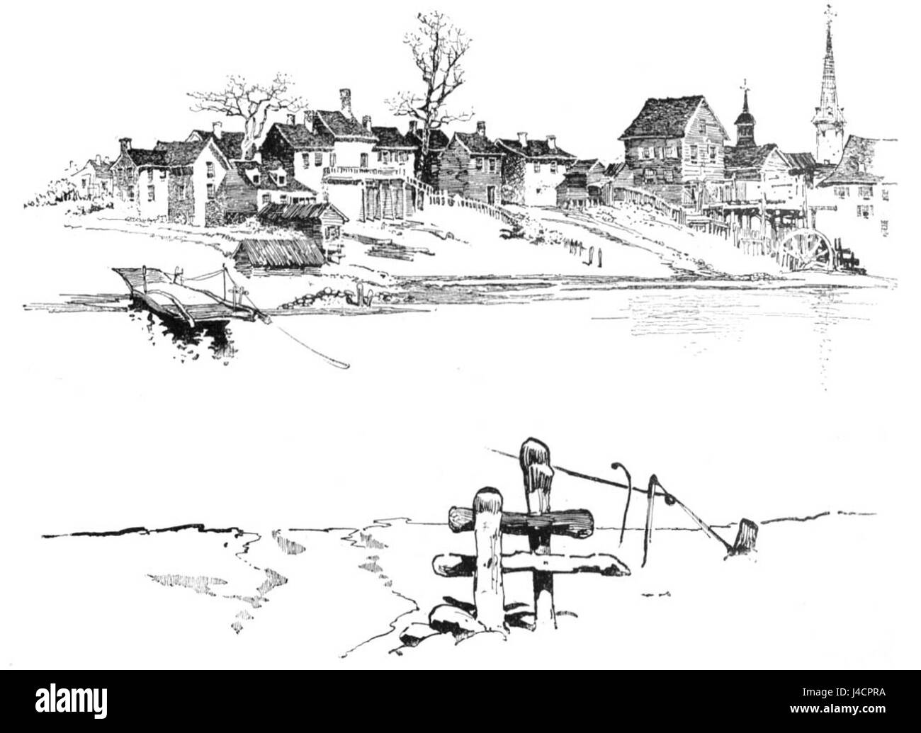 Ce titre peut faire référence à la rivière Rappahannock ou à un événement associé à la rivière, connu pour son importance historique, en particulier pendant la guerre de Sécession. Banque D'Images