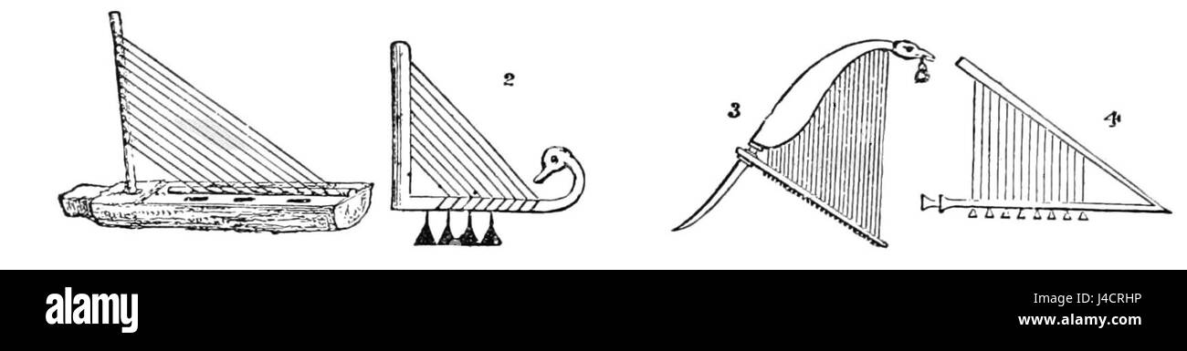 PSM V40 D492 harpes triangulaires Banque D'Images