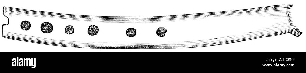 PSM V22 D467 flûte préhistorique en os Banque D'Images