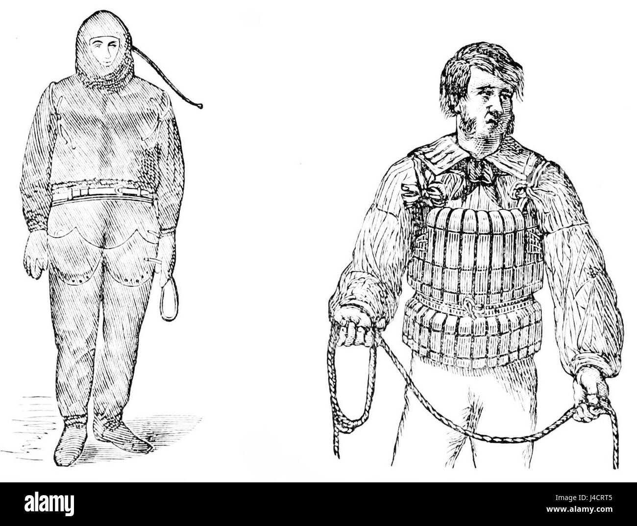 Le PSM V15 D206 fait référence aux vêtements de sauvetage et à une ceinture de sauvetage en liège conçue pour le sauvetage maritime. Ces dispositifs de sécurité ont été développés pour protéger les individus en cas de catastrophe maritime, offrant flottabilité et protection dans l’eau. Banque D'Images