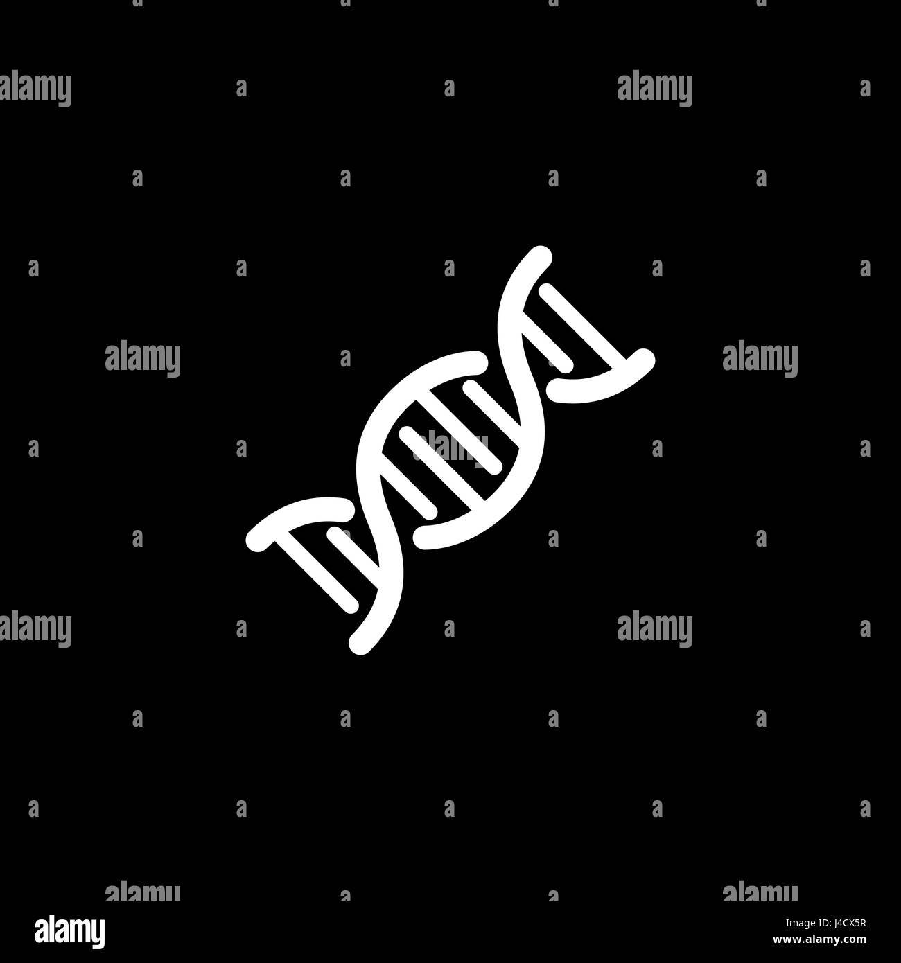 Les services médicaux de l'ADN et de l'icône. Modèle plat. Illustration de Vecteur