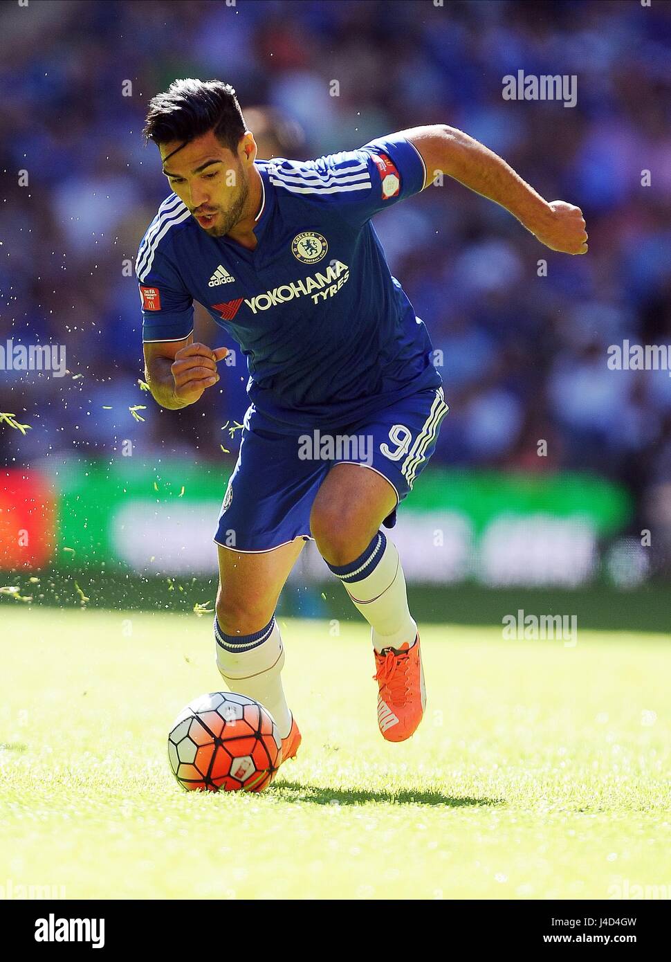 FALCAO DE CHELSEA V ARSENAL CHELSEA WEMBLEY Londres Angleterre 02 Août 2015 Banque D'Images