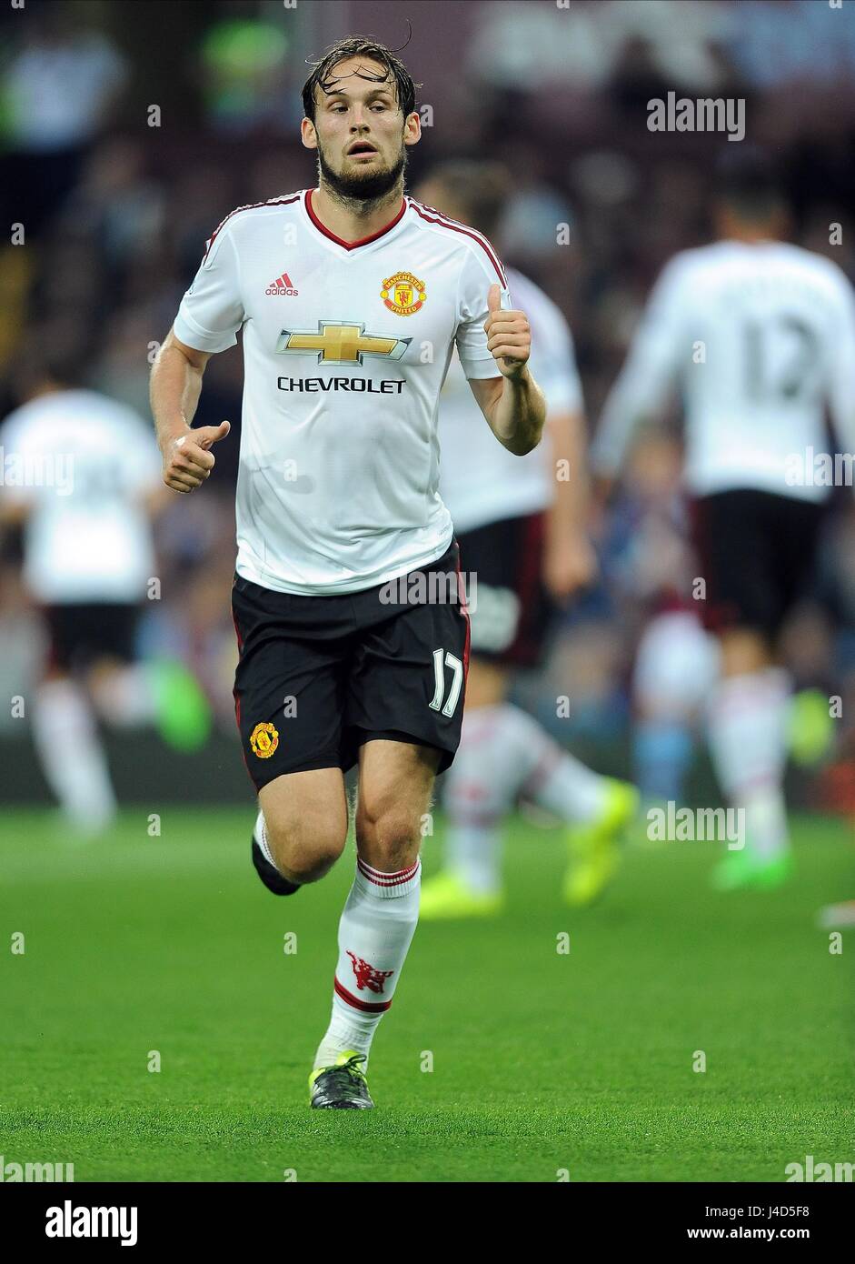 DALEY BLIND DE L'UNITÉ V ASTON VILLA Manchester MANCHESTER UNITE VILLA PARK BIRMINGHAM ENGLAND 14 Août 2015 Banque D'Images