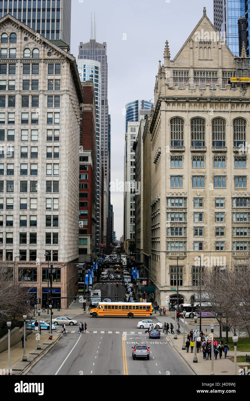 Paysage urbain, la boucle, City, Chicago, Illinois, USA, Amérique, Stadtansicht, la boucle, Ville, Chicago, Illinois, USA, Jeux Banque D'Images