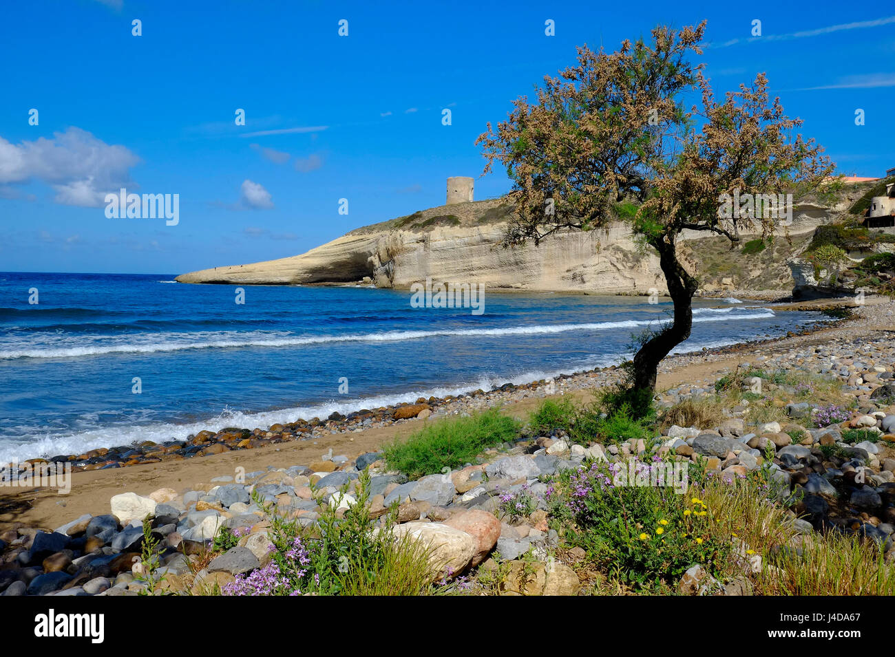 Santa Caterina di Pittinuri, Sardaigne, Italie Banque D'Images