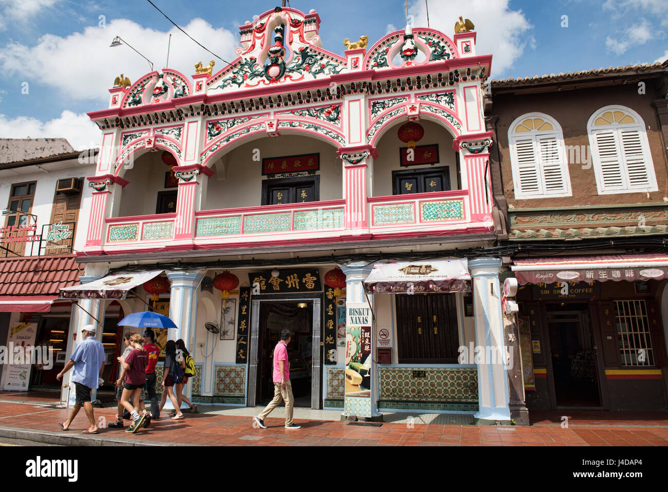 L'architecture sur la rue Jonker, Malacca, Malaisie Banque D'Images L'architecture sur la rue Jonker, Malacca, Malaisie Banque D'Images