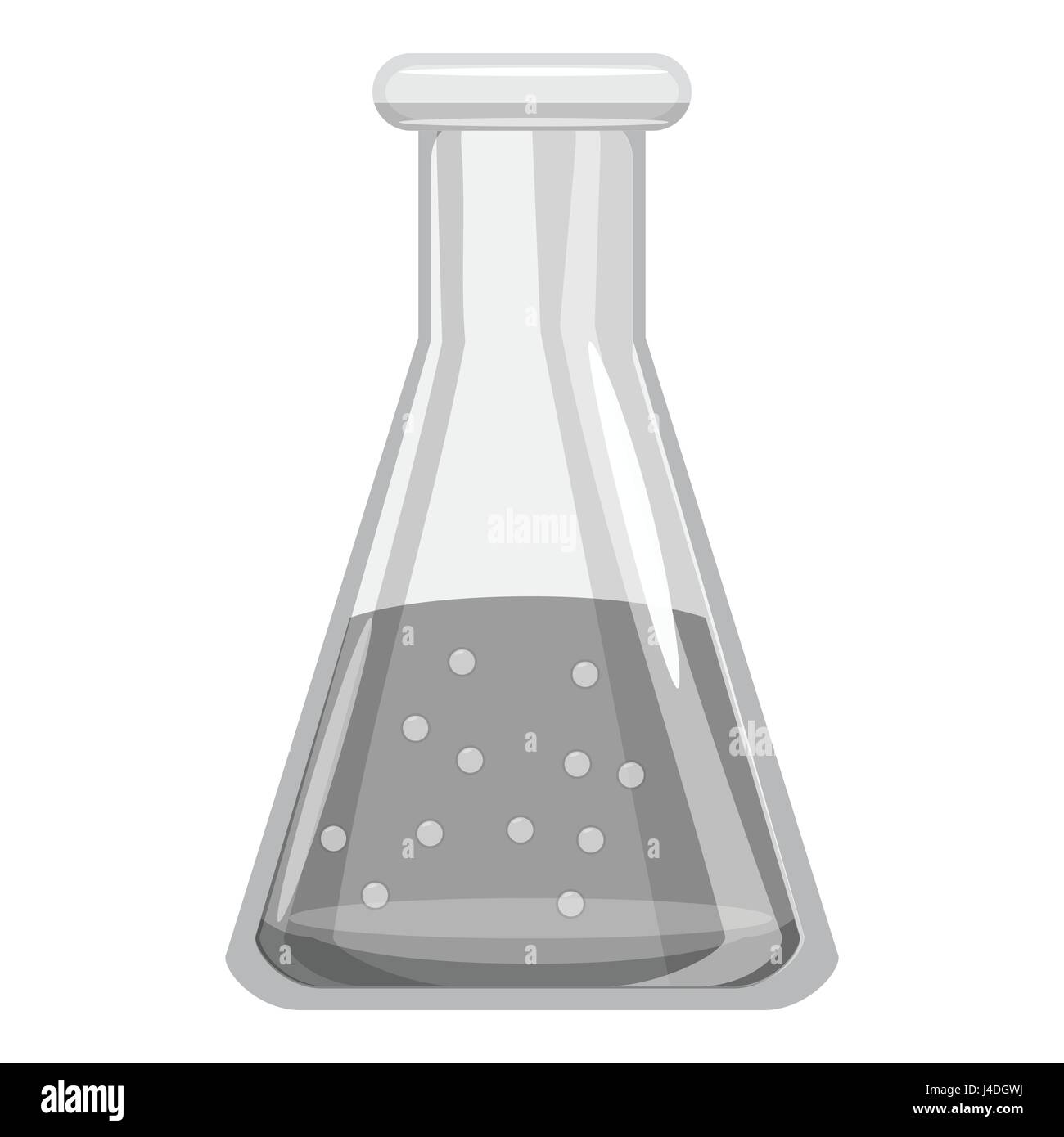 L'icône de l'école laboratory flask Illustration de Vecteur