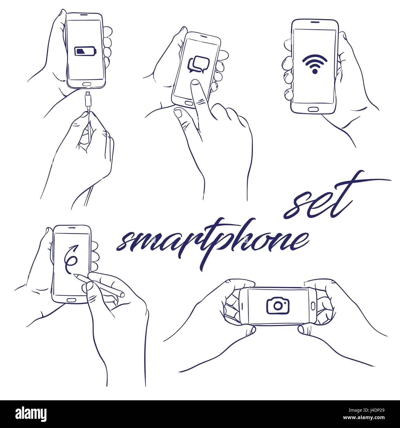 Smartphone icon set Illustration de Vecteur Smartphone icon set Illustration de Vecteur