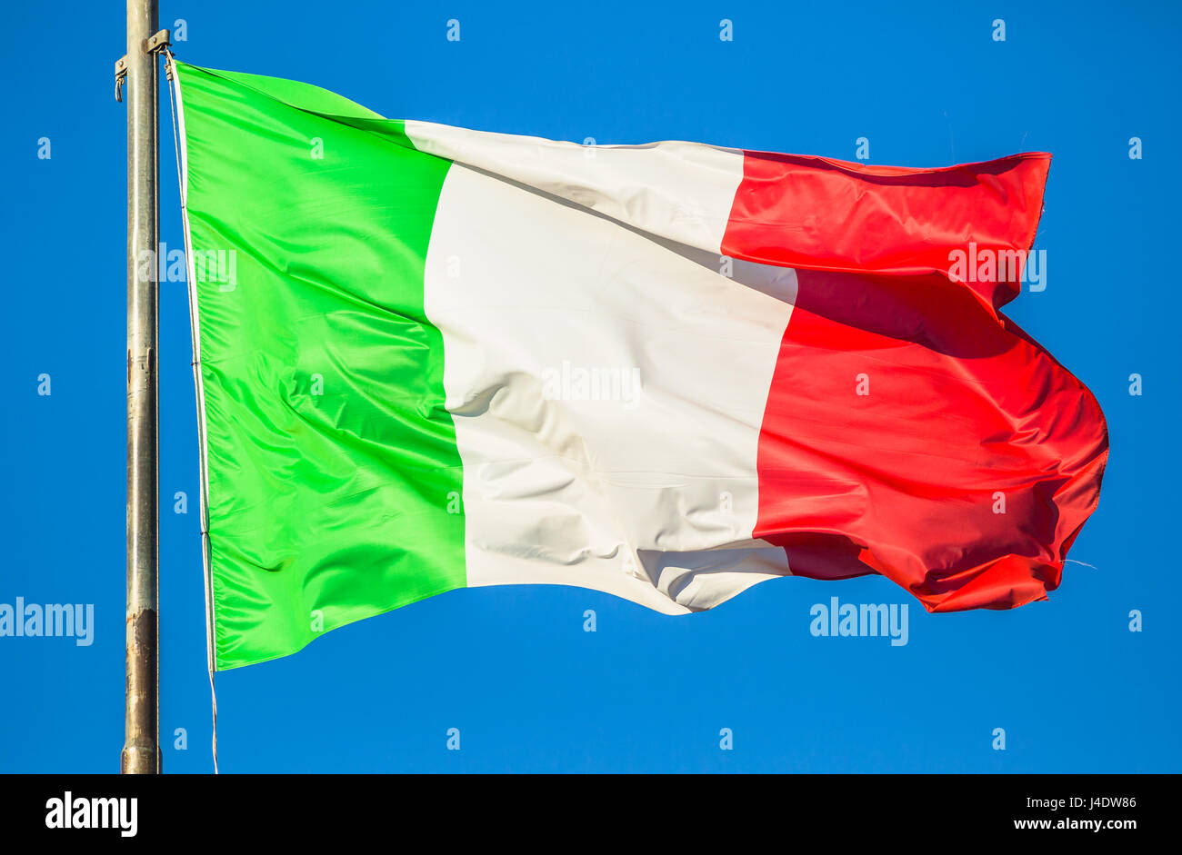 le drapeau de l’Italie Banque D'Images
