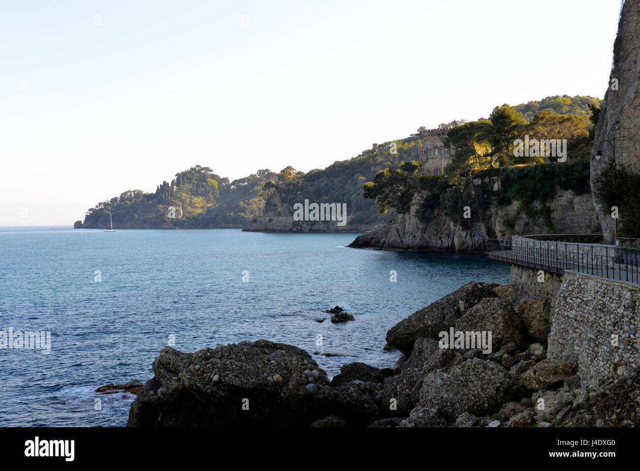 Château Paraggi, villa Bonomi Bolchini, Portofino, Paraggi, Santa Margherita Ligure, Italie Banque D'Images