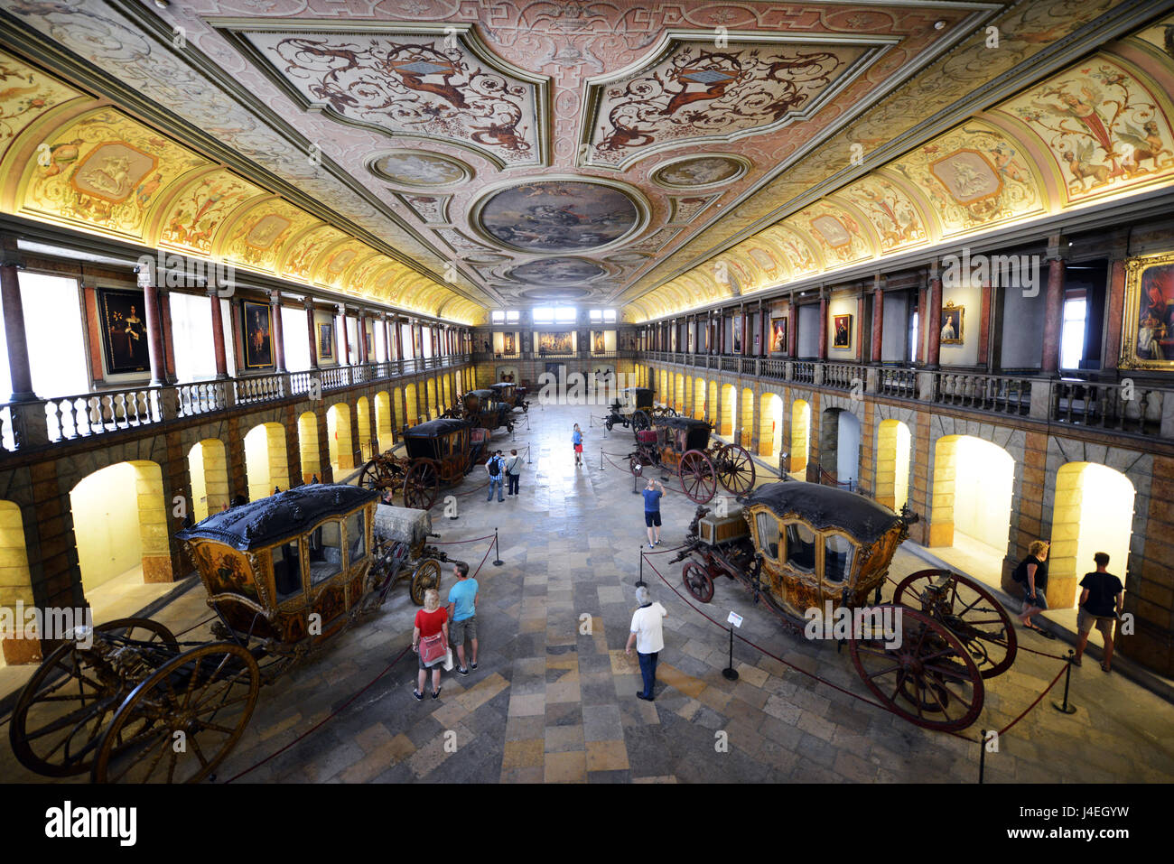 L'entraîneur National Museum est l'une des plus belles collections de voitures historiques dans le monde, étant l'un des musées les plus visités dans la région de Lisbonne. Banque D'Images