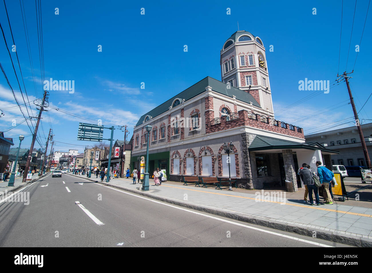 Bâtiment historique dans la rue Sakaimachi, Otaru, Hokkaido, Japon, Asie Banque D'Images